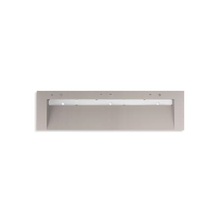 Kohler 90In Wall-Mount Trough Lavatory System In Neutral Concrete 81033-BSS-KCN
